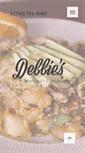 Mobile Screenshot of debbiesrestaurantandpieshop.com